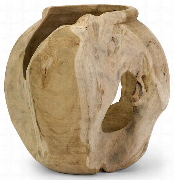 Macaque Vase - Round: Approx 11h X 11""rdx, Sien Na