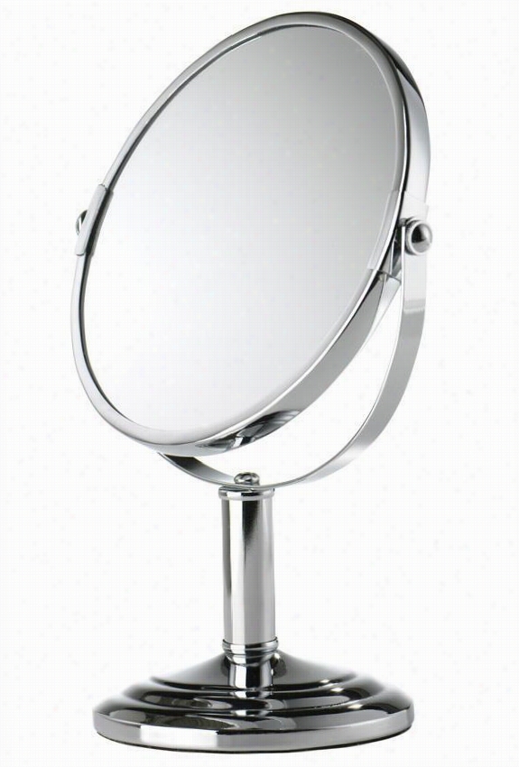 Magnifying Mirror - 11hx5wx7d, Silver Chrome