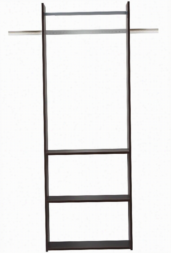 Martha Stewart Living Hanging Closets Ingle Kitt - 72""hx25""w, Coffee Brown