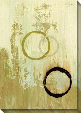 More Or Less I Canvas Wall Art - I, Gold
