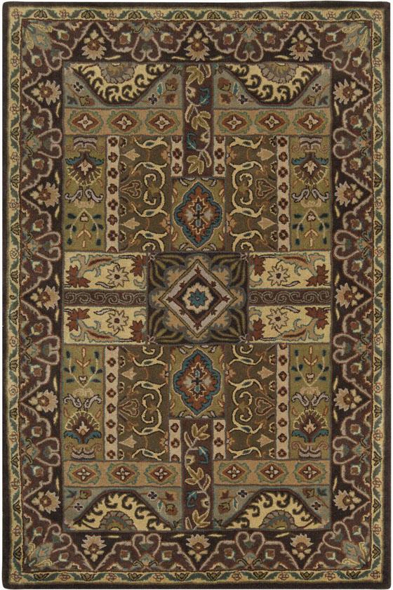 Pierre Area Rug - 9'9"" Square, Brown