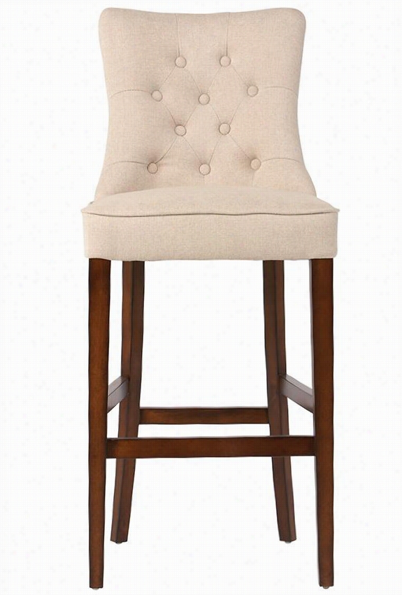 Rebecca Bar Stool - 45&quo;t"h X 1&9quot;"""w, Natural Texted Solid