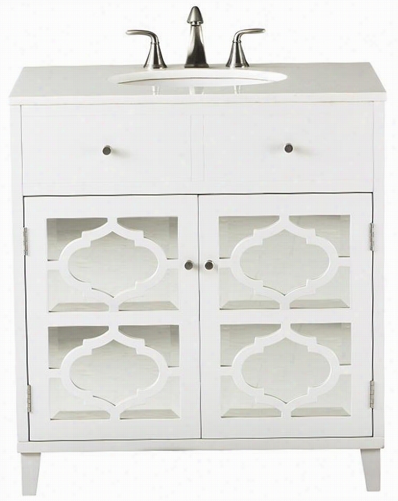 Reflections Single Vanity - 35""hx32""wx22""d, White