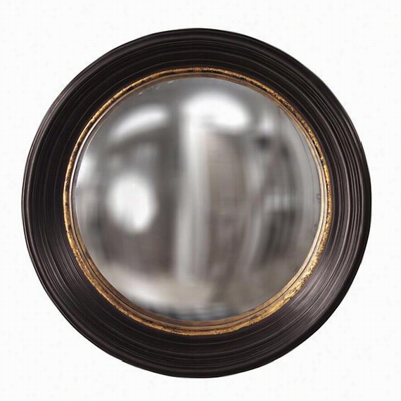 Rex Convex Mirror - 25""hx25""wx4""d,  Black