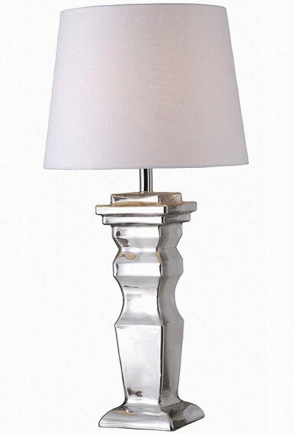 Robinon Table Lamp - 30.5""hx15&quo;"diameter, Newspaper Vender Glass
