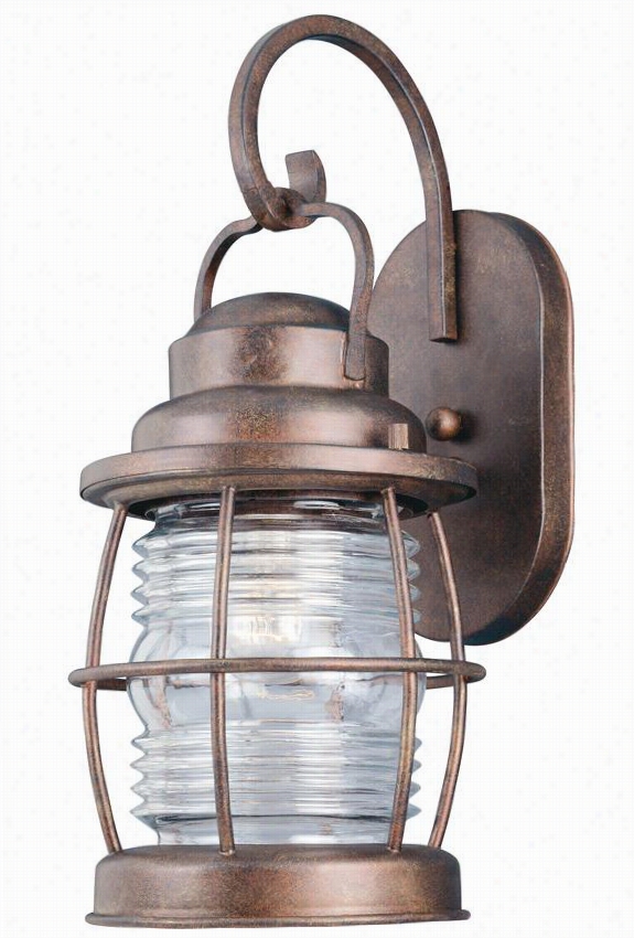 Siren All-weather Outdoor Patio Lantern - Medium, Glided Copper