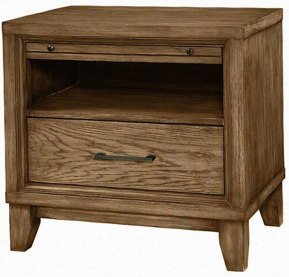 Sloane 1-drawer Nightstand - 25&uqot;"hx26""wx18""d, Brown