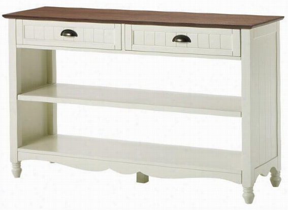 Southport Sofa Console Table -- 30""hx47""wx15";", Ivory And Oak