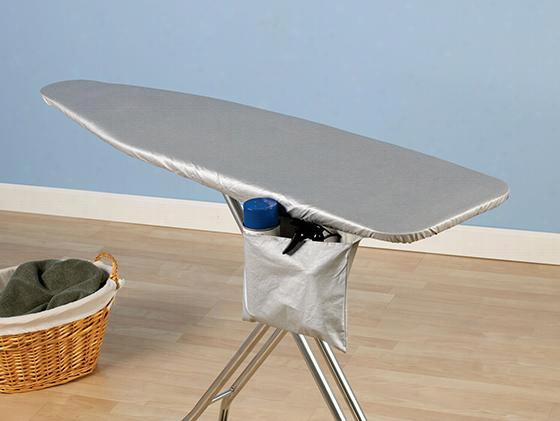 Standard Ironing Board Cover And Pad - 15"" Wide, Silver