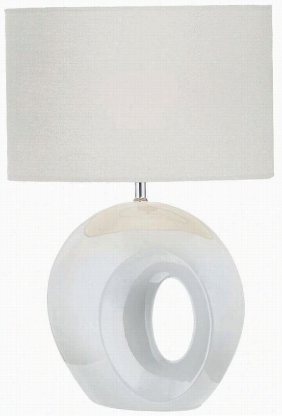 Akkio Table Lamp - 15.5""x33.25"", White