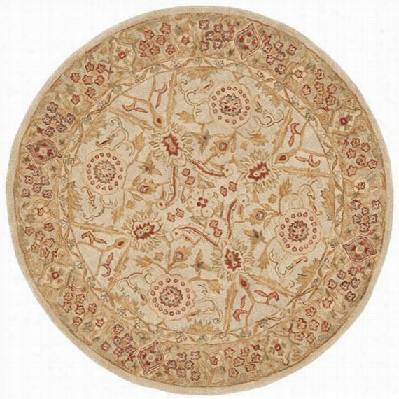 Antalia Area Rug - 6' Round, Ivorg