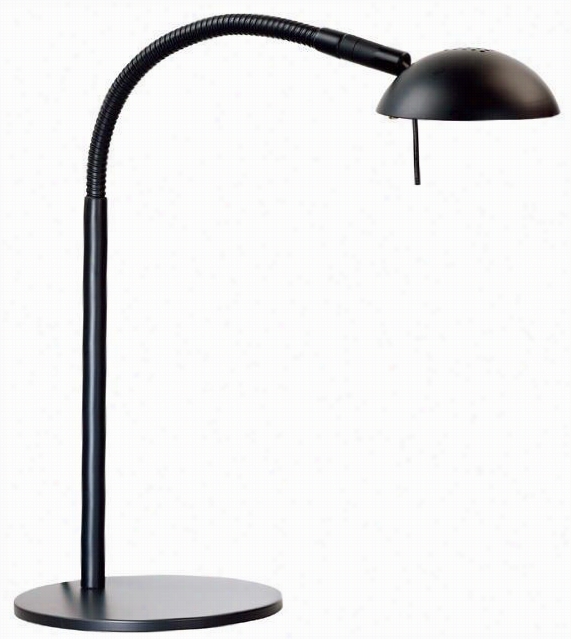 Basis Halogen Desk Lam -21""h, Black