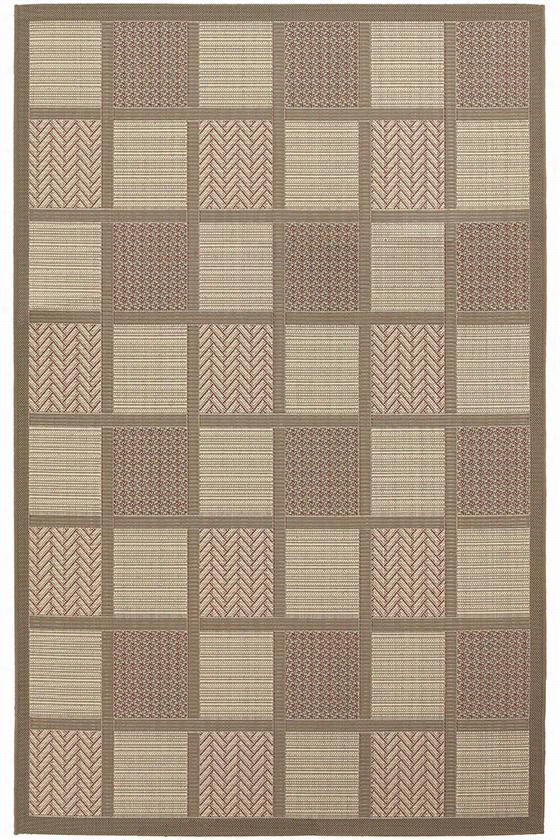 Beleine Area Rug - 5'3""x7'6"", Coral Red