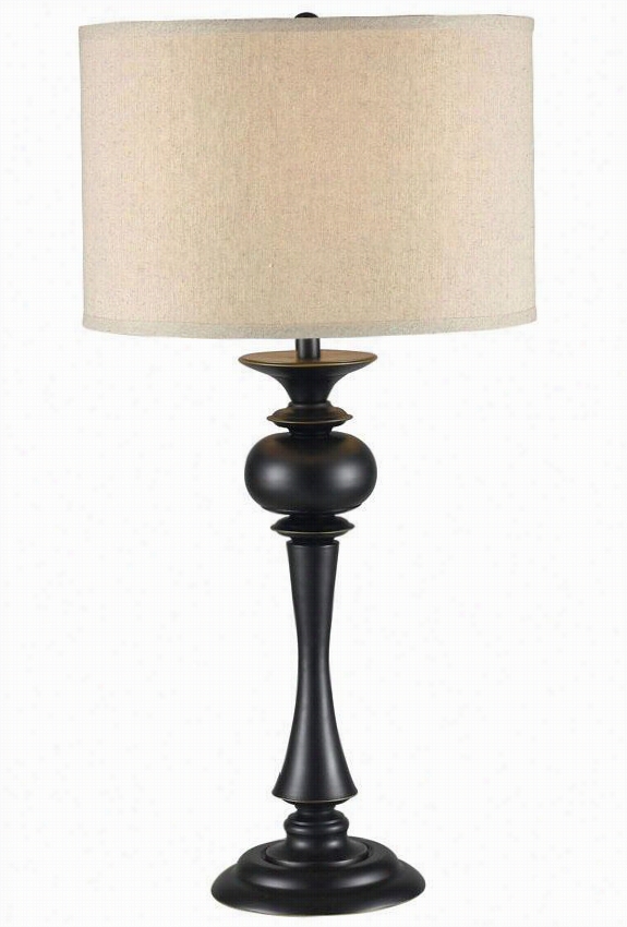 Bishop Table Lamp - 32""h, Oil Rubbed Bronze