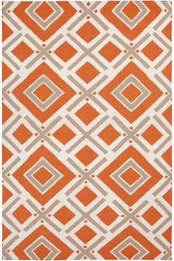 Byplos Area Rug - 3'6""x5'6"", Coral