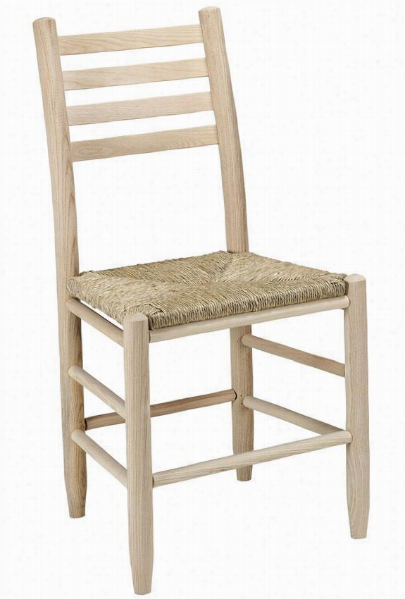 Carolina Ladder-back Side Chair - 18""chair, Brown Wood