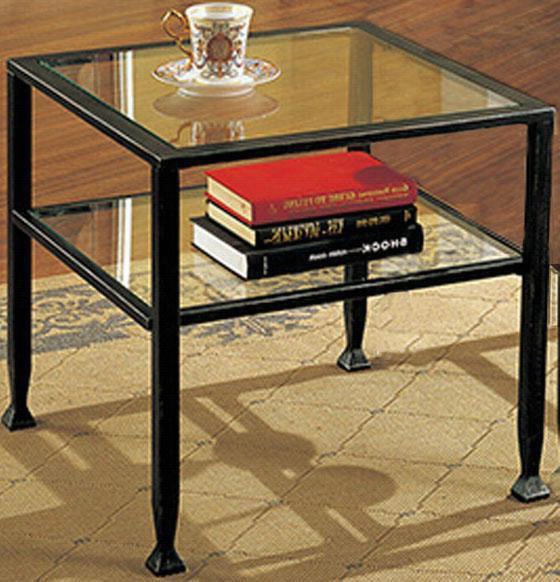 Carrollton Cocktail Table - 18.5""hx20""w, Black