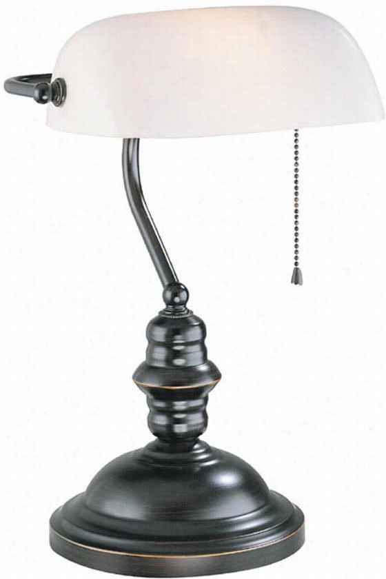Countinghouse Lamp - 15""hx10.75"&&quto;d, Bronzee