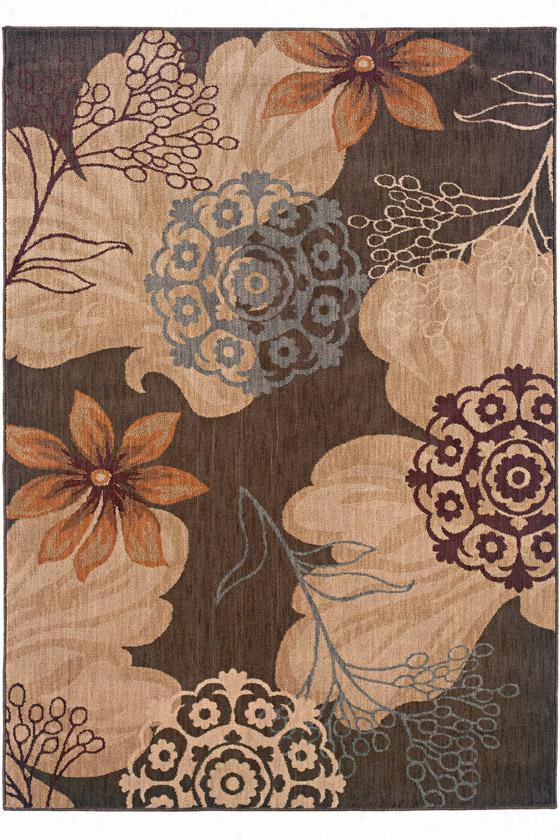 Crystal Area Rug I - 1'11&quo T;"x3'3"", Brown