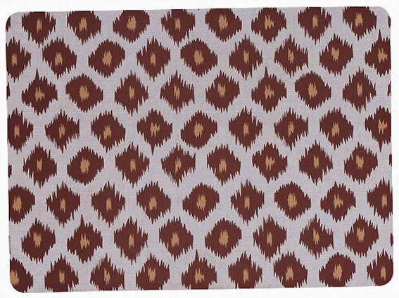 Ikat Kitchen Mat - 22""x31"", Red