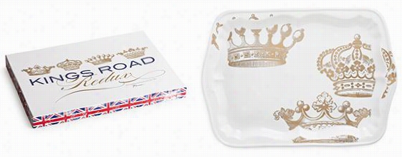 Kings Road Tray -  1.25""hx15.75""wx1.25"" ;d,, White