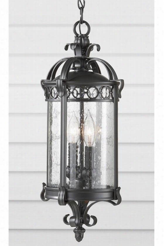 Kingscote All-we Ather Outdoor Patio Ceiling Fixture - 20""h X 8""w, Black Sable