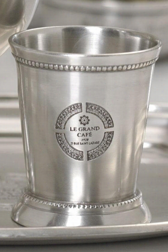 Le Grand Cafe Mint Julep Cup - 3""hx2.5"&qoug;diameter, Gray