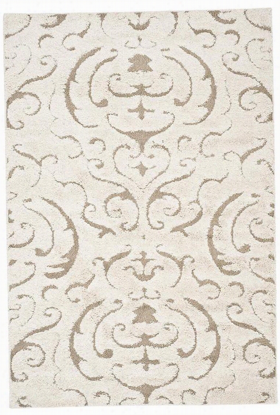 Lovely Shag Area Rug - 8'6"&qu Ot;x12', Ivory