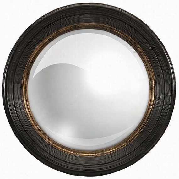 Manningg Mirror - 25.5""diameter, Black
