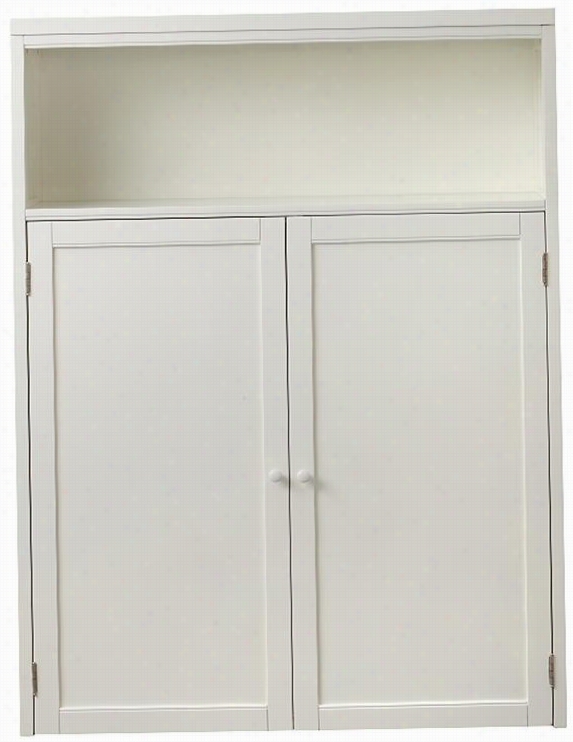 Martha Stewart Living Mudroom Wide Hutch With Doors-  54&qquot;"hx40""wx13"&qout;d, Picket Fence