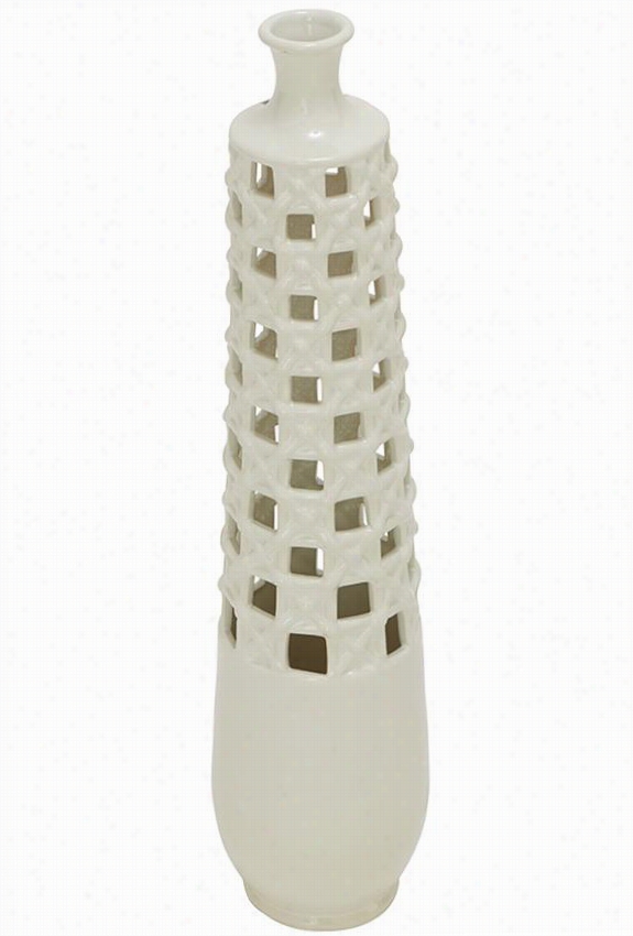 Nellie Vase - Medium, White