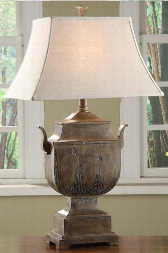 Nikola Taable Lamp - 34""hx19.5""wx13&qupt;"d, Brown