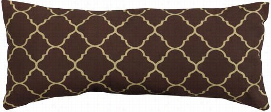 Pisa 22"" Wide All-weather Outdoor Patio Pillow - 22""rect Pisa, Brown