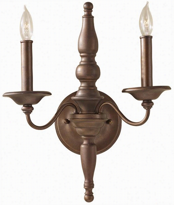 Prsecott 2-light Sconce -- 166.5""hx12.5&uqot;&wuot;wx6.75&auot;"d, Rpescott Bronze