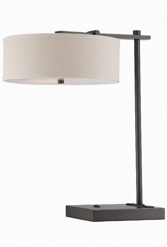 Primareva Desk Lamp - 23""hx7""wx19.5""d,  Bronze