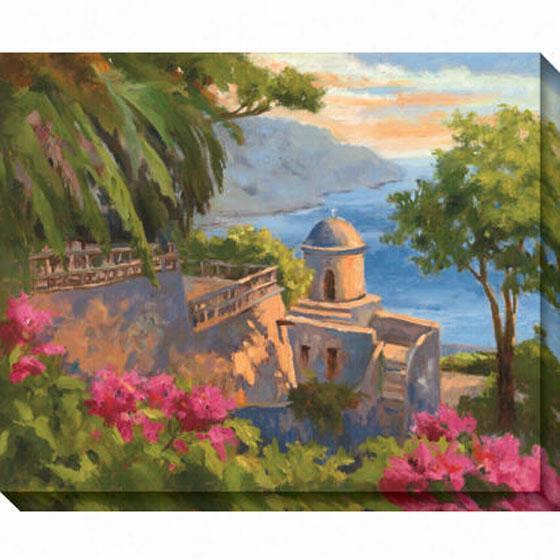 Ravello I Canvas Wall Art - I, Green