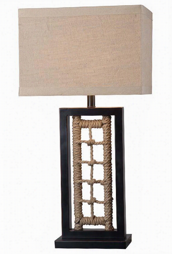 Sailor Table Lamp - 30""hx15" ;&quo;wx12""d, Oil-rubbed Bronze