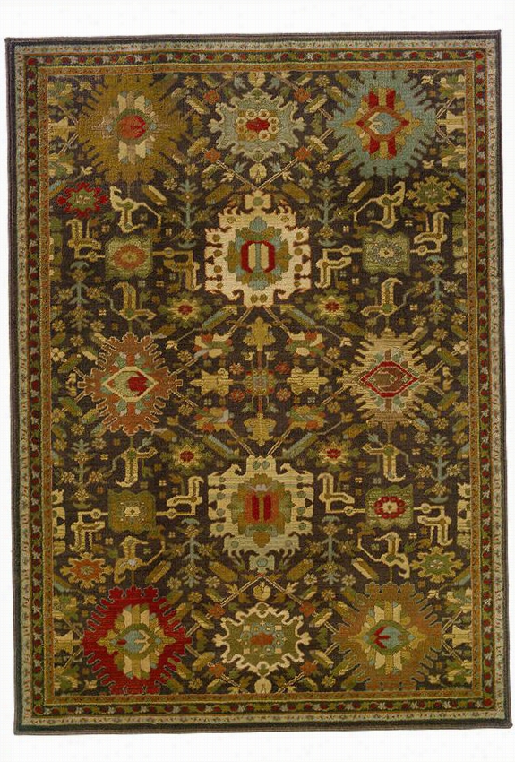 Salerno Area Rug - 6'7""x9'6"&quo;t, C Offee Brown