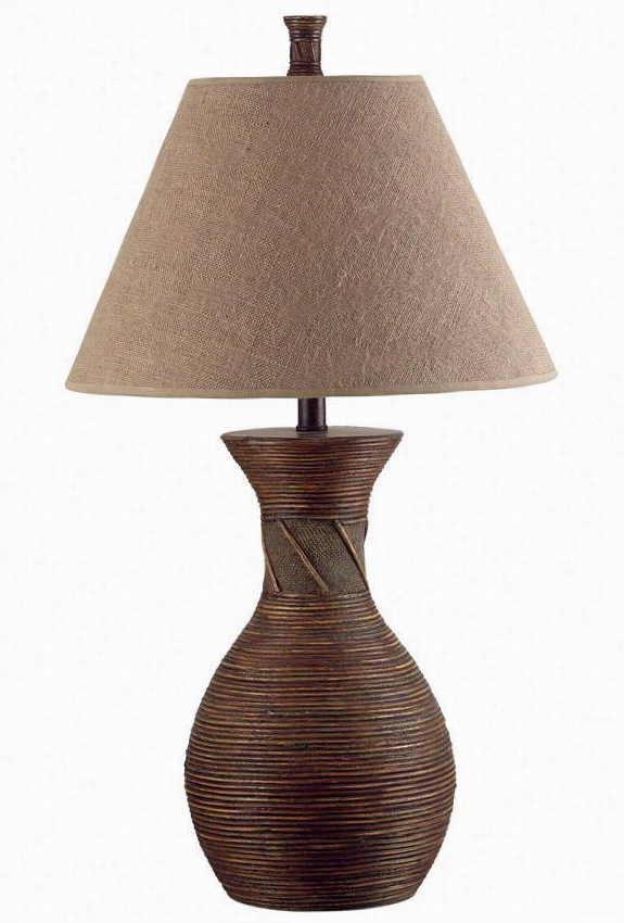 Santiago Table Lamp - 31""hx17"&uot;d, Nqtural Reed