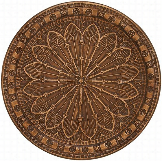 Satander Medallion Plaque - 38"&quord;iameter, Bronze