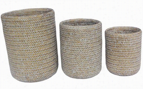 Shafer Baskets - Set Of 3 - Set/3,  Gray