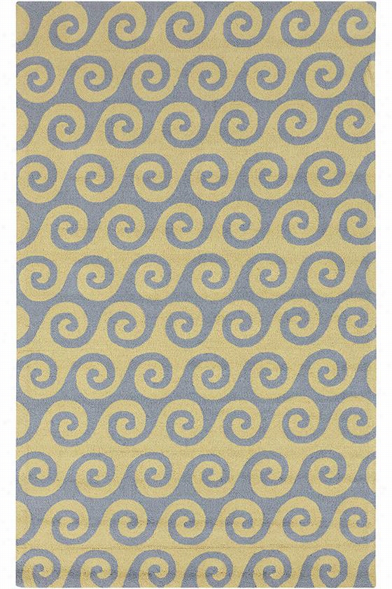 Shore Reaa Rug  - 2'x3', Yellow