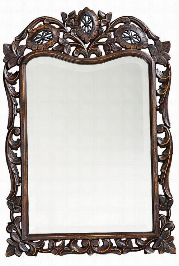 St. Augustine Mirror  - 29"" ;hx20""wx1""d, Copper