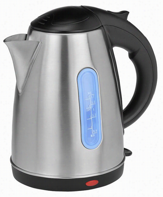 Stainlsss Steel Cordless Jug Kettle - 10""hx9""wx6""d, Silver