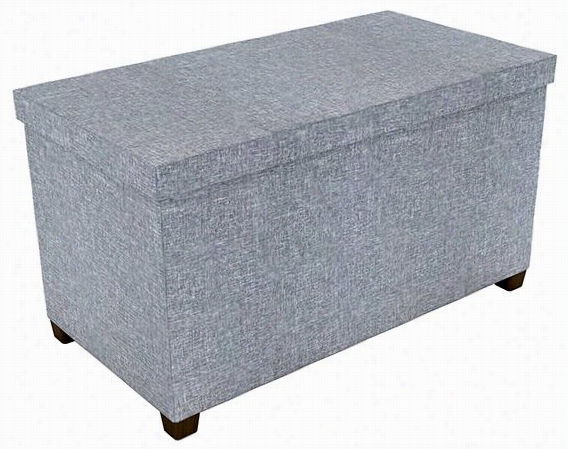 Taylor Storage Ottoman - 17quot;"hx34""wx17""d, Gray