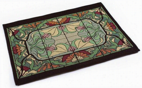 Thistle And Rosebud Table Linens - Room Mat Set Of 4, Multi