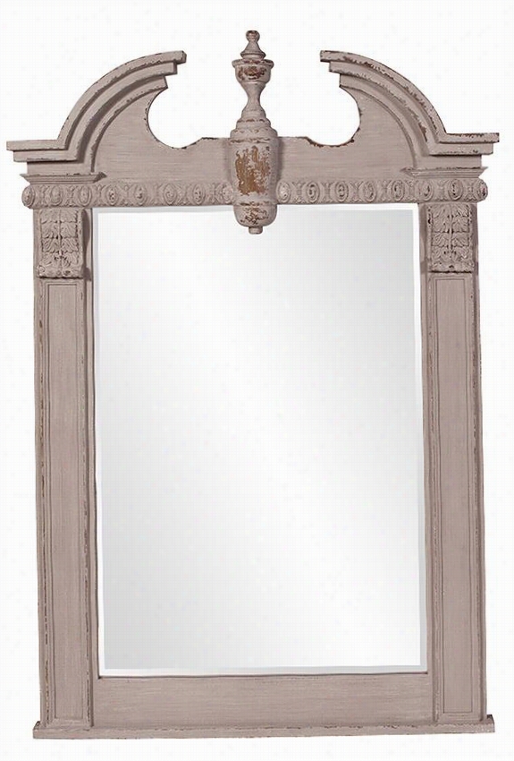 Thornbury Wall Mirror - 71""hx46""wx3""d, Distressed Taupe