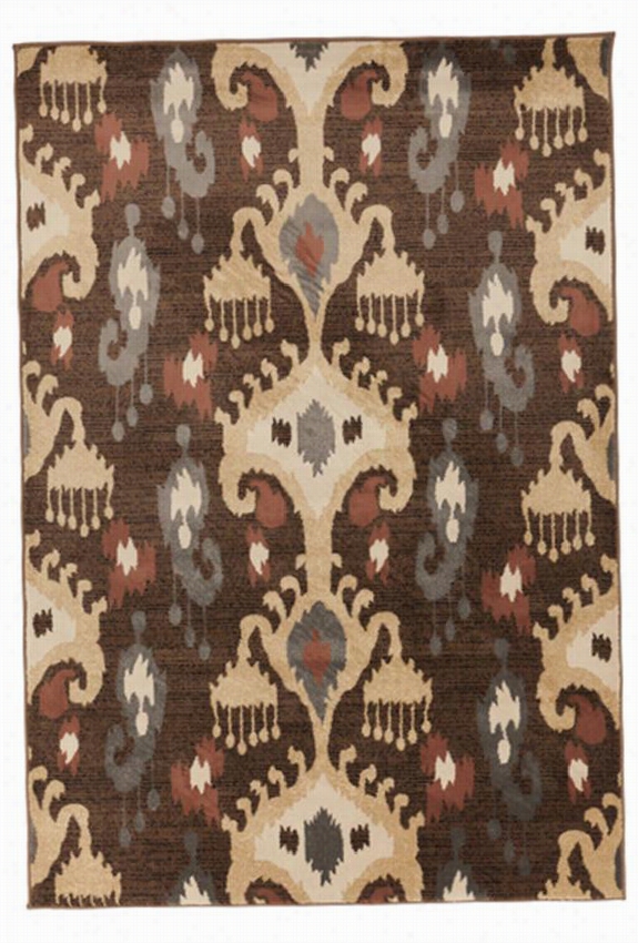 Vegas Area Rug - 4'x5'5"", Brown