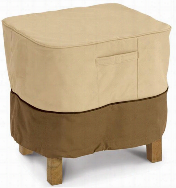 Verahda Rectangluar Ottoman/accent Side Table Cover - Large, Pebble/earth/bark