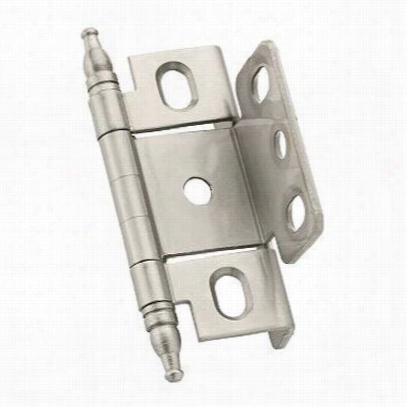 Amerock Pk3175tm-g10 S Atin Nickel Inset Full Wrap Hinge With Minarets